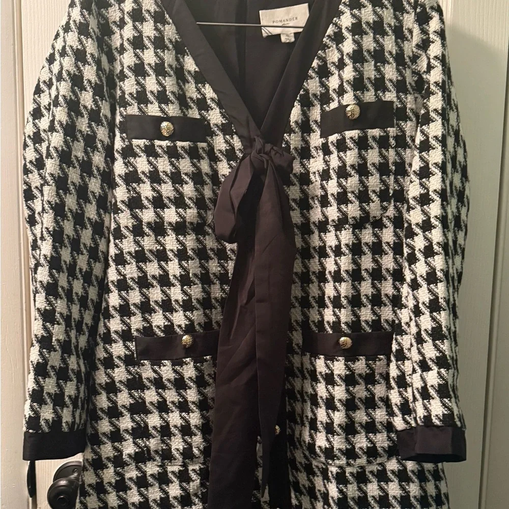 NWT POMANDER PLACE, Coco Tweed Bow Dress, XL - Picture 6 of 15